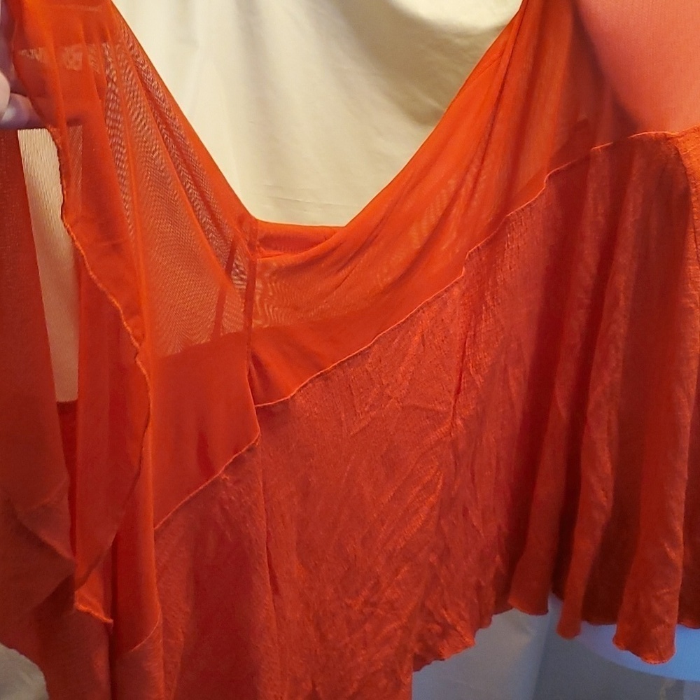 Free People Mesh and Drape Top SZ  SM - Picture 4 of 7